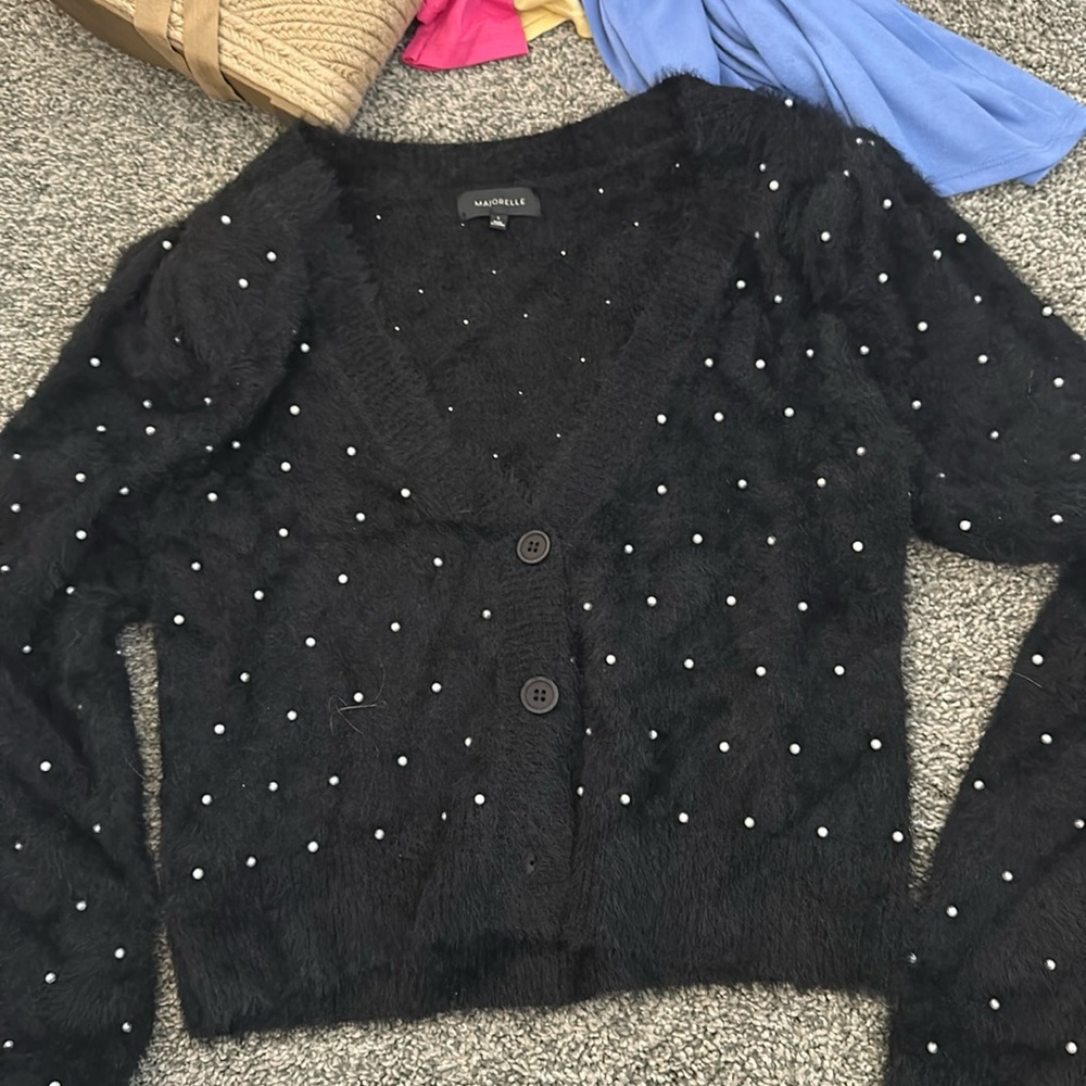 Majorelle studded sweater